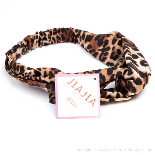 JIAJIA Women Colorful Twisted Knotted Head Wrap Elastic Turban Headband for Wig and Hair Style